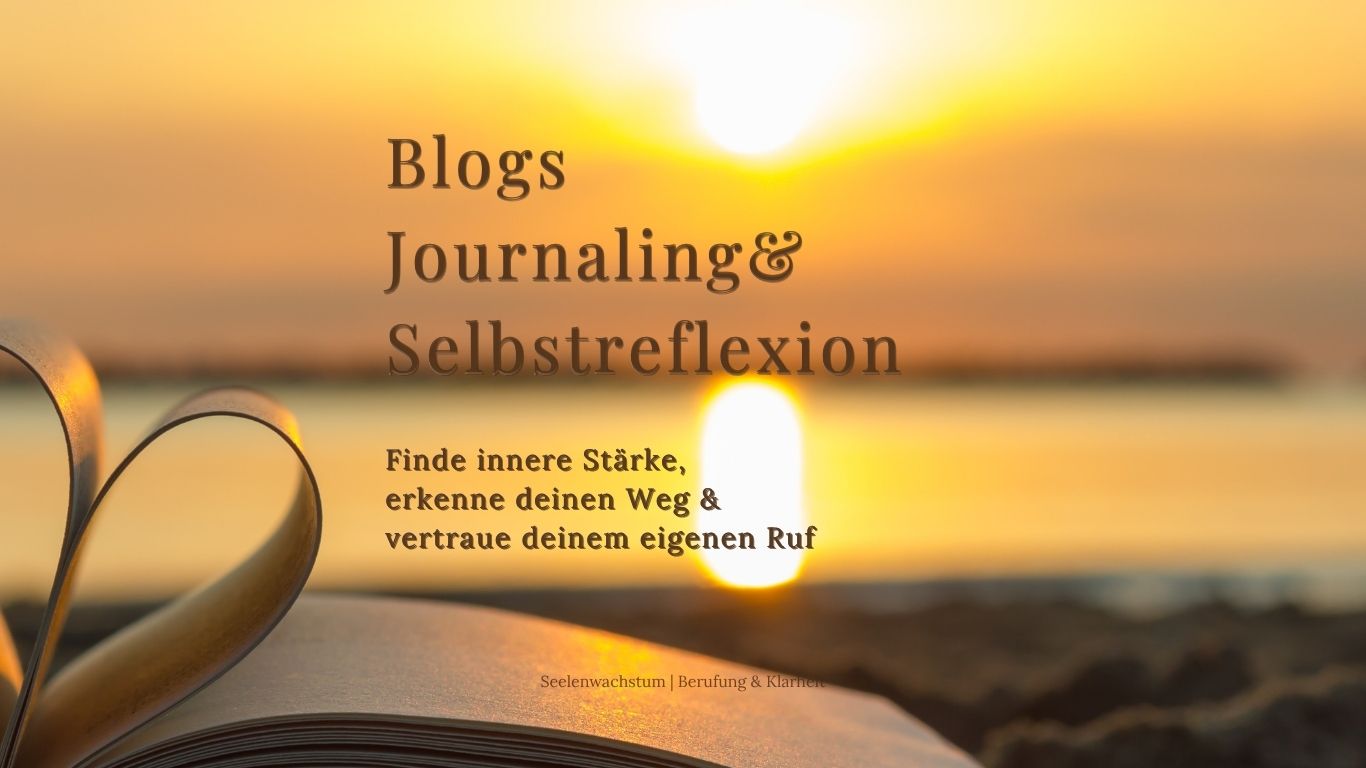 Goldener Sonnenuntergang über dem Meer Blogs zu Journaling und Selbstreflexion zu mehr Klarheit.